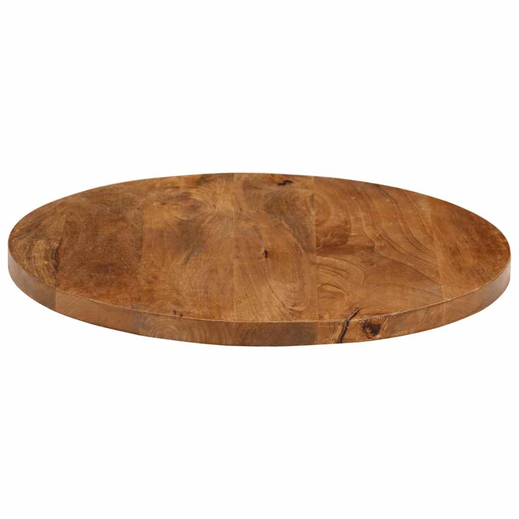 vidaXL Tischplatte Ø 40x2,5 cm Rund Massivholz Mango