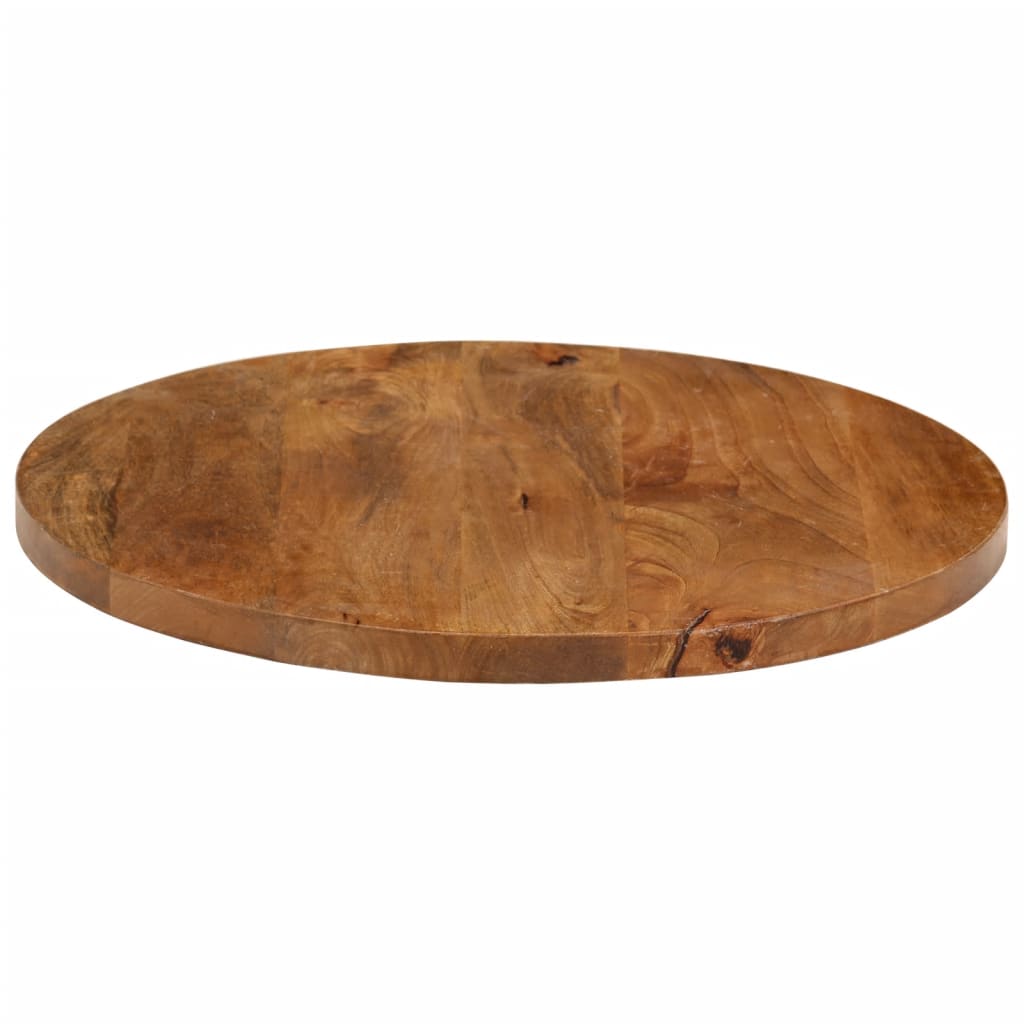 vidaXL Tischplatte Ø 40x3,8 cm Rund Massivholz Mango