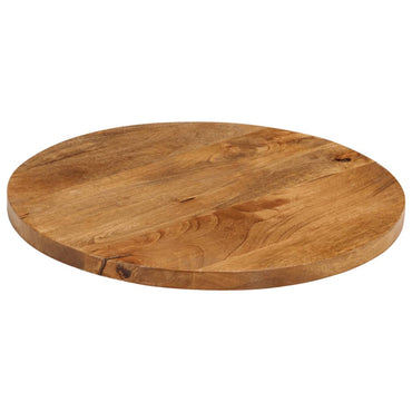 vidaXL Tischplatte Ø 50x3,8 cm Rund Massivholz Mango