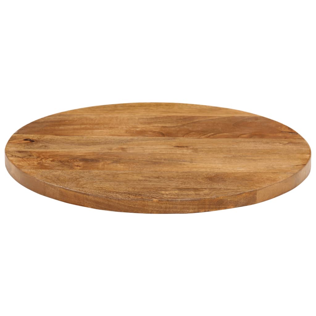 vidaXL Tischplatte Ø 50x3,8 cm Rund Massivholz Mango