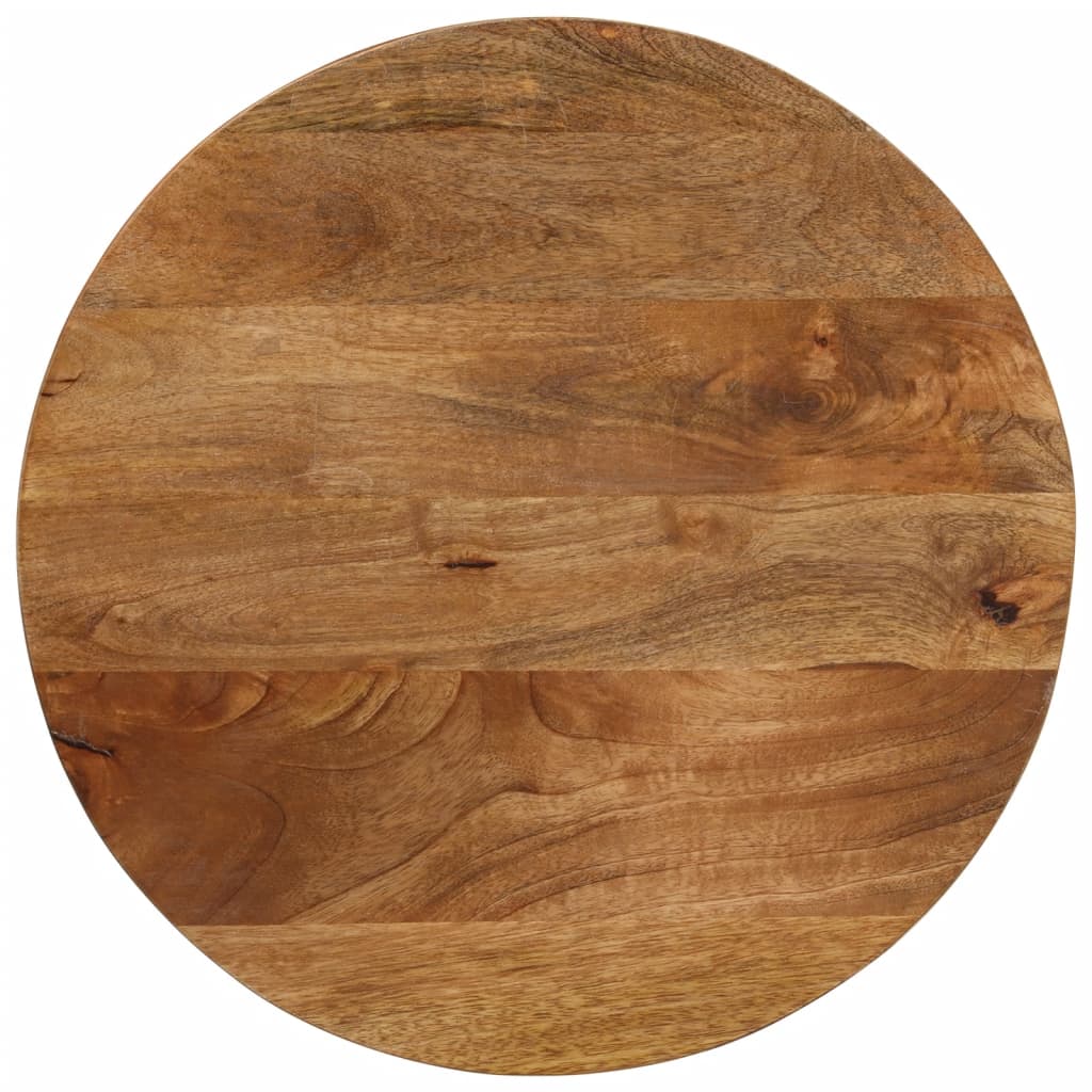 vidaXL Tischplatte Ø 60x2,5 cm Rund Massivholz Mango