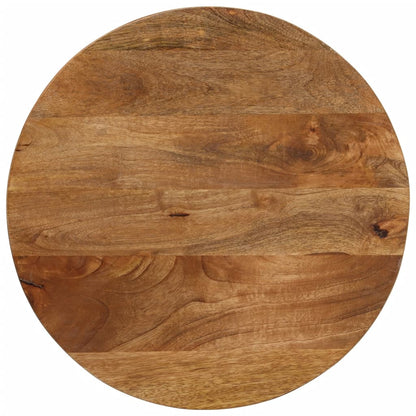 vidaXL Tischplatte Ø 60x2,5 cm Rund Massivholz Mango