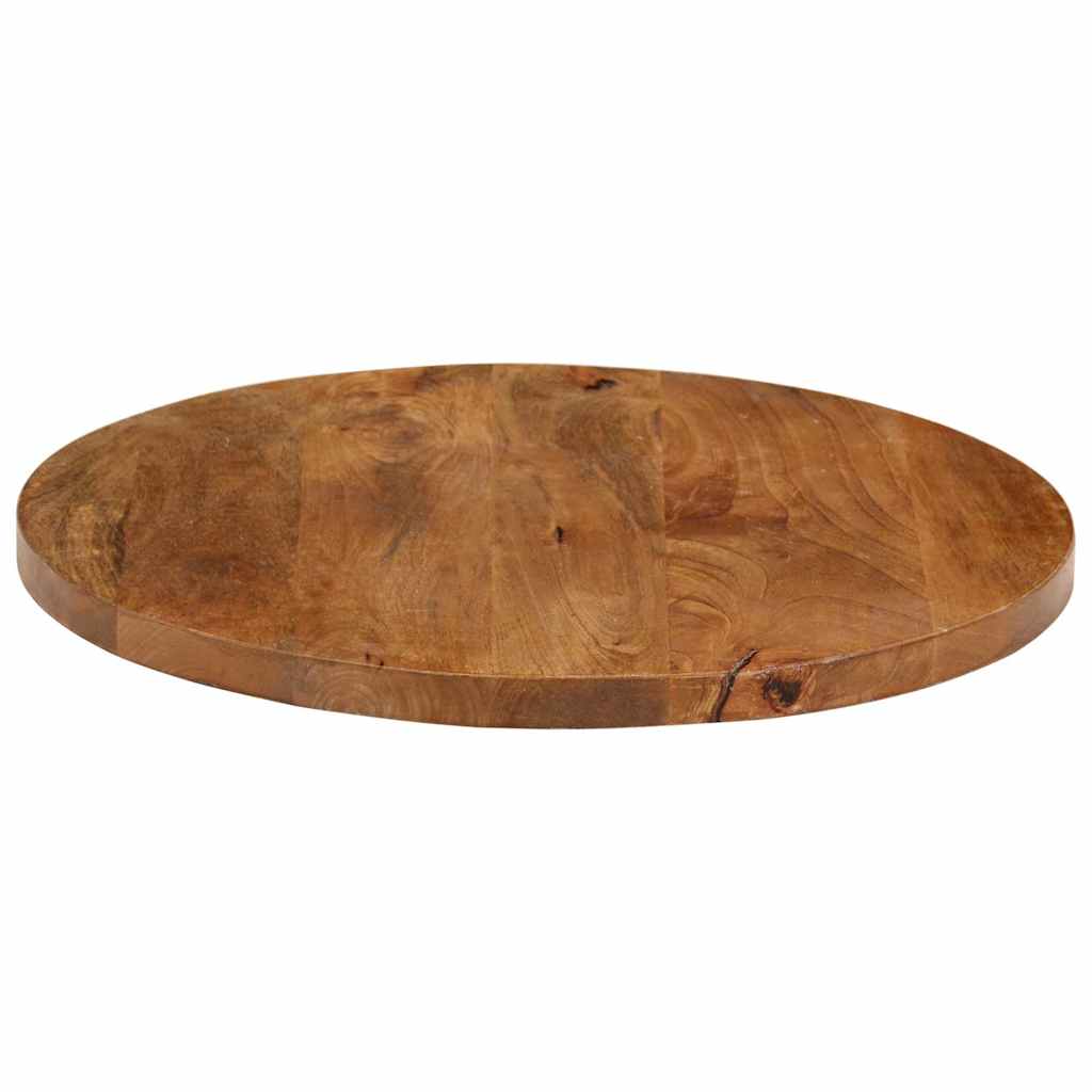 vidaXL Tischplatte Ø 60x2,5 cm Rund Massivholz Mango