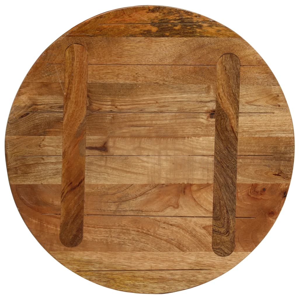 vidaXL Tischplatte Ø 60x2,5 cm Rund Massivholz Mango
