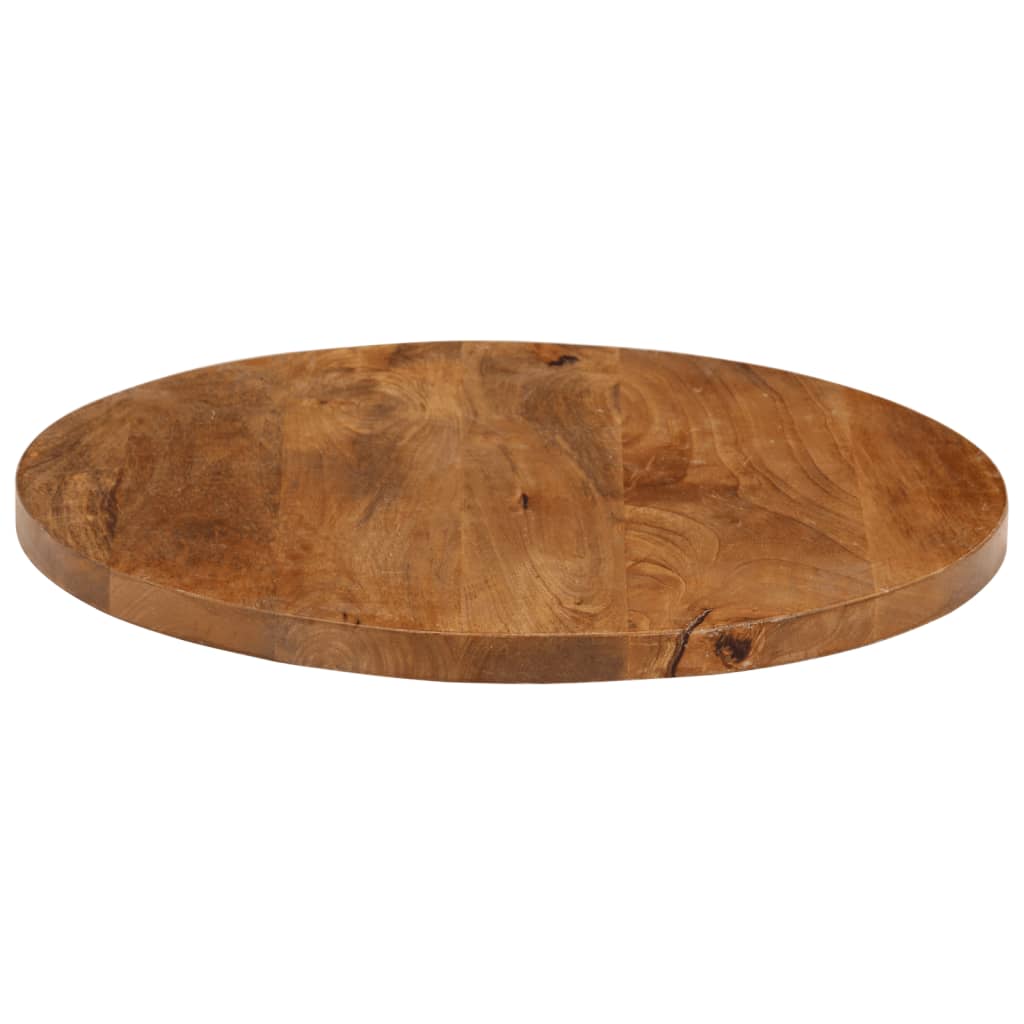 vidaXL Plateau de table Ø 60x3,8 cm rond bois de manguier massif