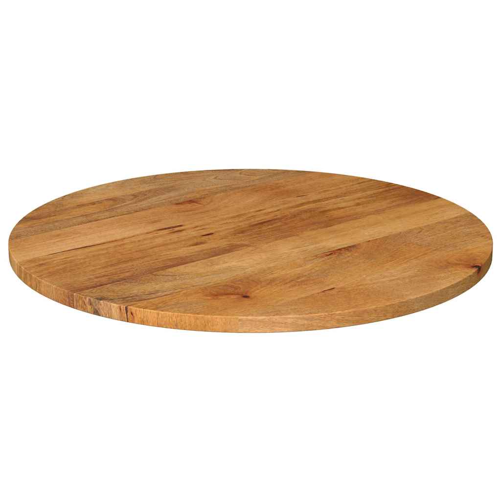 vidaXL Tischplatte Ø 70x2,5 cm Rund Massivholz Mango