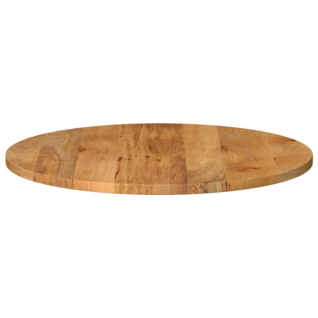 vidaXL Tischplatte Ø 70x2,5 cm Rund Massivholz Mango