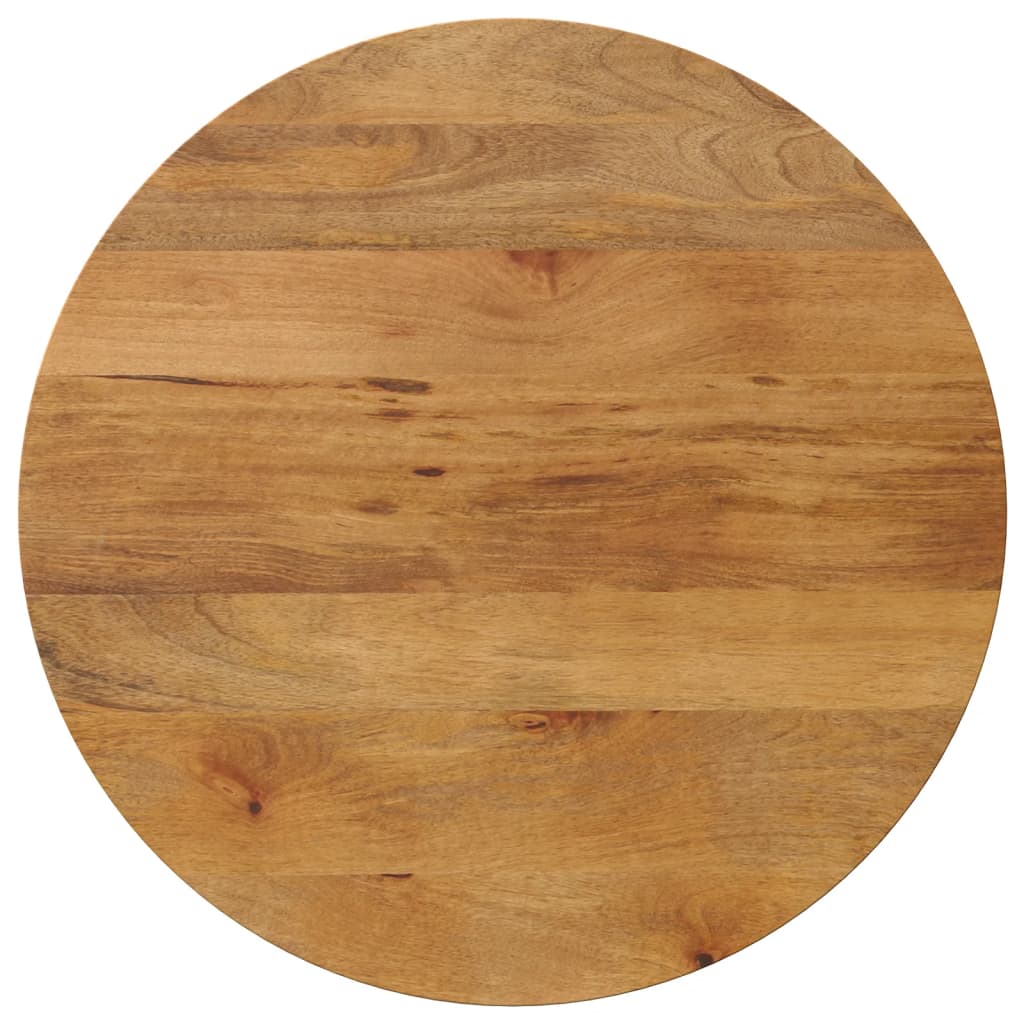 vidaXL Tischplatte Ø 70x3,8 cm Rund Massivholz Mango