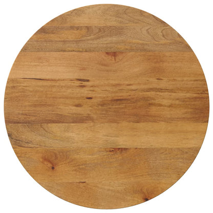 vidaXL Tischplatte Ø 70x3,8 cm Rund Massivholz Mango