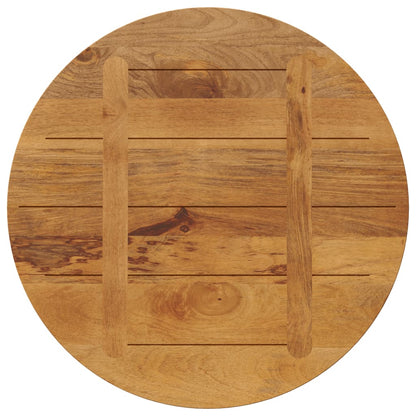 vidaXL Tischplatte Ø 80x2,5 cm Rund Massivholz Mango