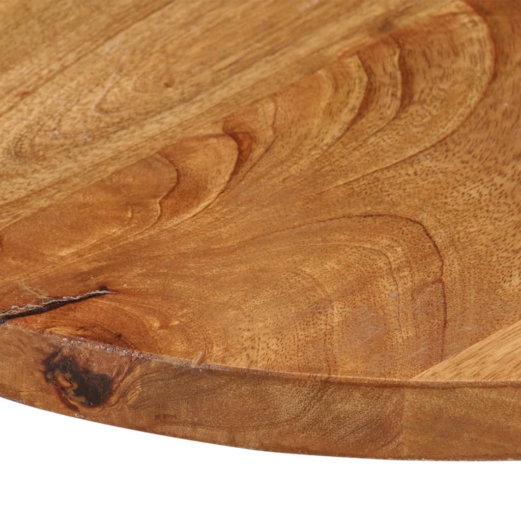 vidaXL Tischplatte Ø 80x2,5 cm Rund Massivholz Mango