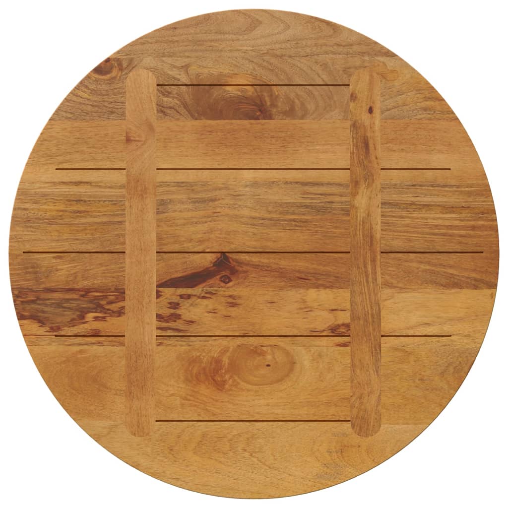vidaXL Tischplatte Ø 90x2,5 cm Rund Massivholz Mango