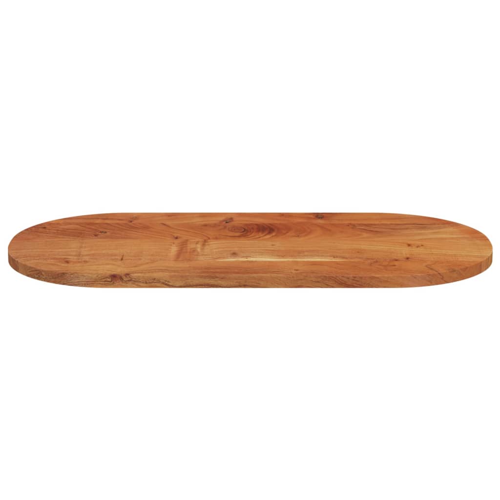 vidaXL Tischplatte 120x60x2,5 cm Oval Massivholz Akazie