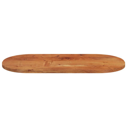 vidaXL Tischplatte 120x60x2,5 cm Oval Massivholz Akazie