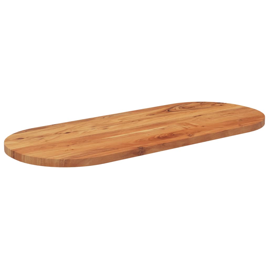 vidaXL Plateau de table 140x60x2,5 cm Ovale Bois d'acacia massif