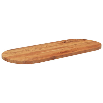 vidaXL Plateau de table 140x60x2,5 cm Ovale Bois d'acacia massif