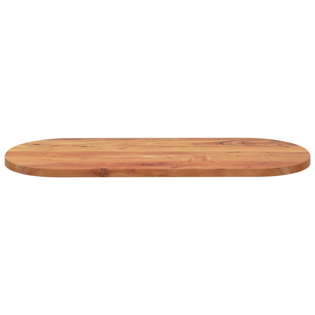 vidaXL Plateau de table 140x60x2,5 cm Ovale Bois d'acacia massif