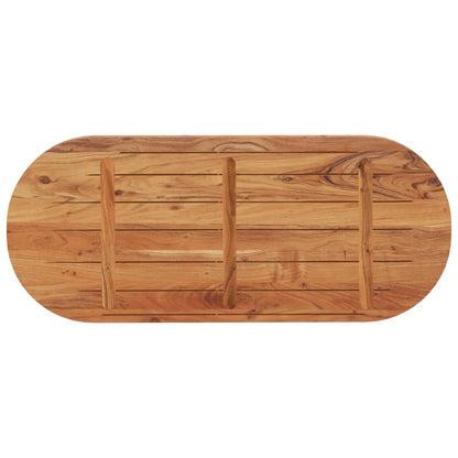 vidaXL Plateau de table 140x60x2,5 cm Ovale Bois d'acacia massif