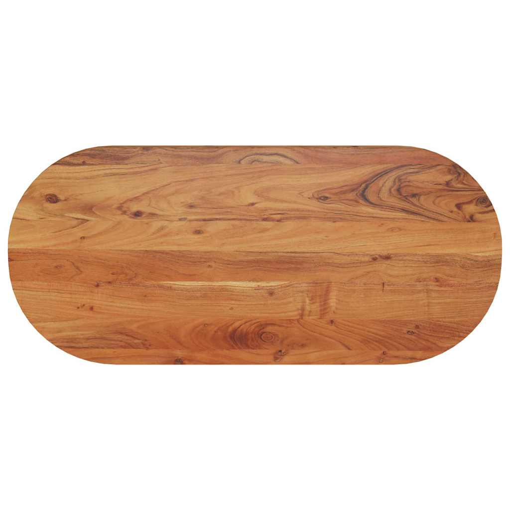 vidaXL Tischplatte 90x40x3,8 cm Oval Massivholz Akazie
