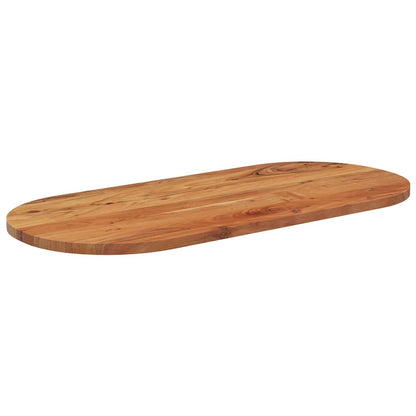 vidaXL Tischplatte 90x40x3,8 cm Oval Massivholz Akazie