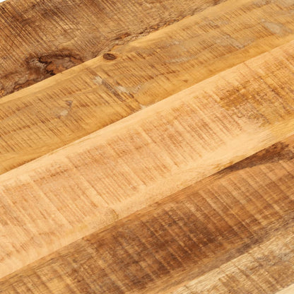 Tischplatte 120x50x2,5 cm Oval Raues Massives Mangoholz