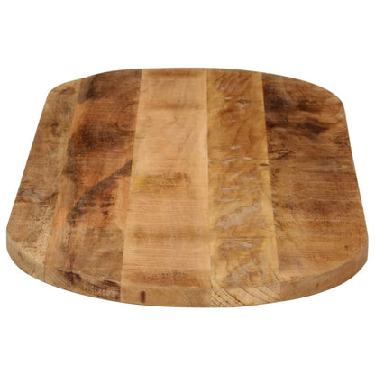 vidaXL Tischplatte 120x60x2,5 cm Oval Raues Massives Mangoholz