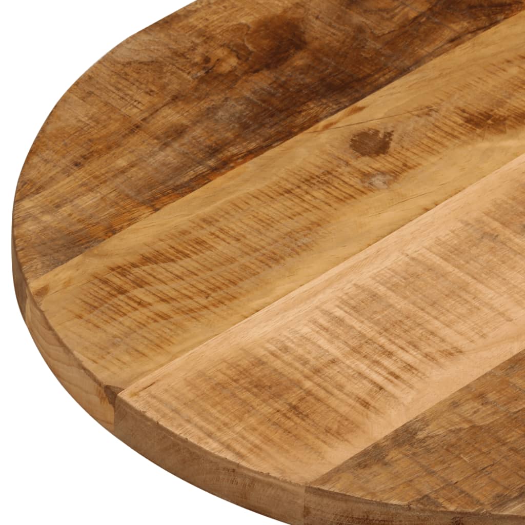 vidaXL Tischplatte 120x60x2,5 cm Oval Raues Massives Mangoholz