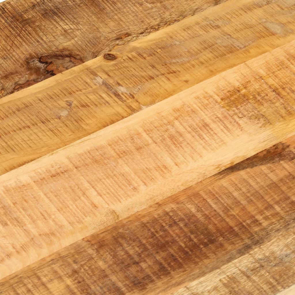 vidaXL Tischplatte 120x60x2,5 cm Oval Raues Massives Mangoholz