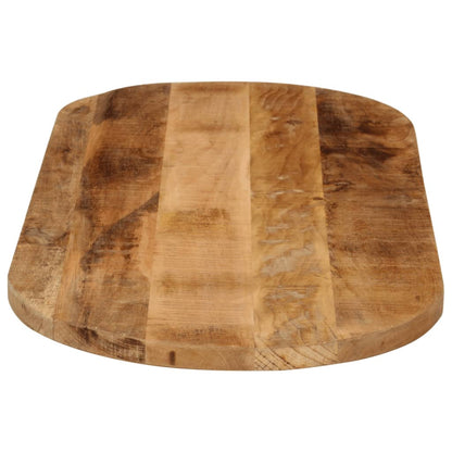 vidaXL Plateau de table 140x60x3,8 cm ovale en bois de manguier massif brut