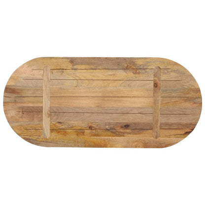 vidaXL Plateau de table 80x40x2,5 cm Ovale Bois de manguier massif