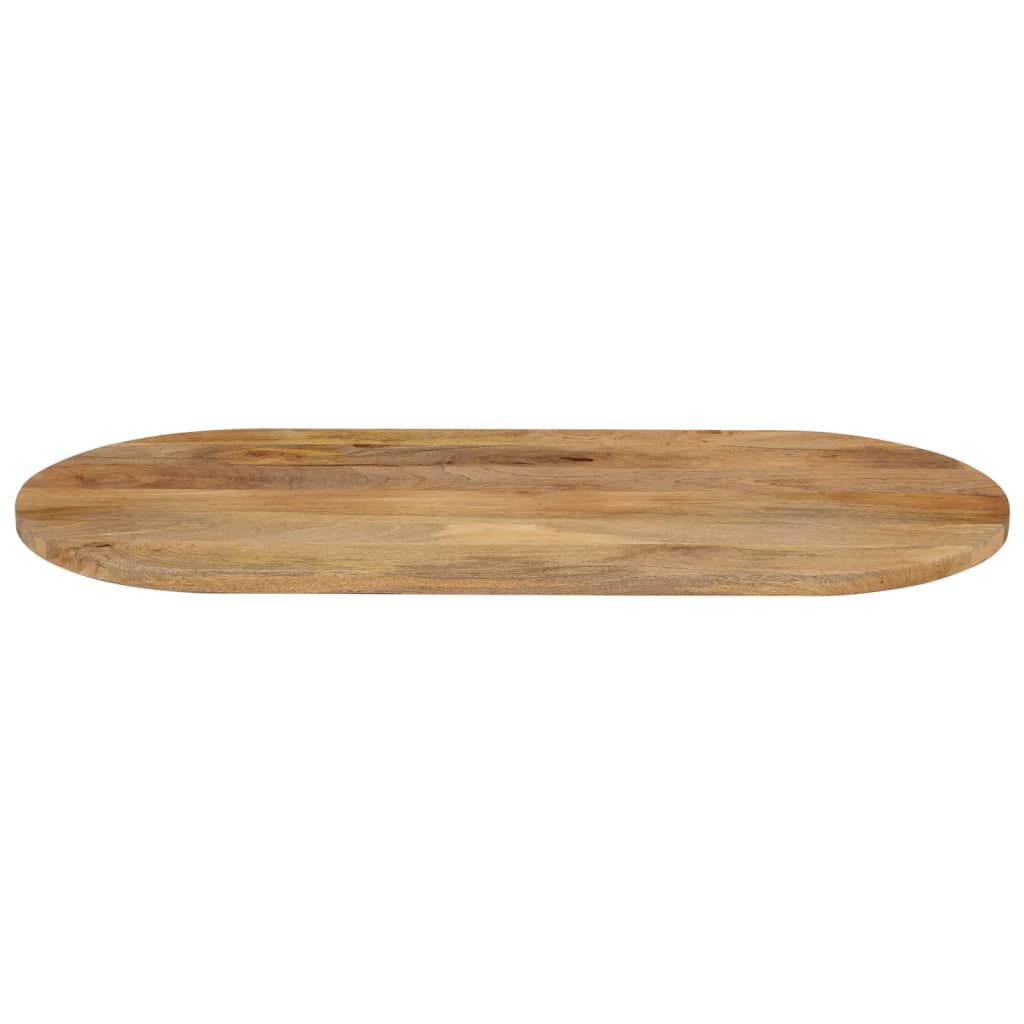 vidaXL Tischplatte 110x50x2,5 cm Oval Massivholz Mango