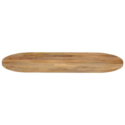 vidaXL Tischplatte 100x50x3,8 cm Oval Massivholz Mango