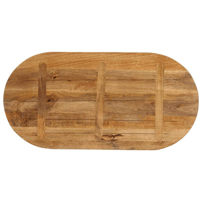 vidaXL Tischplatte 100x50x2,5 cm Oval Massivholz Mango