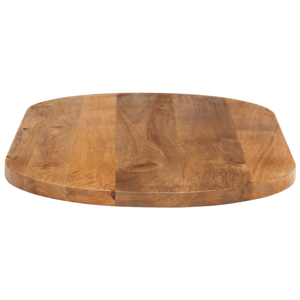 vidaXL Tischplatte 110x50x2,5 cm Oval Massivholz Mango