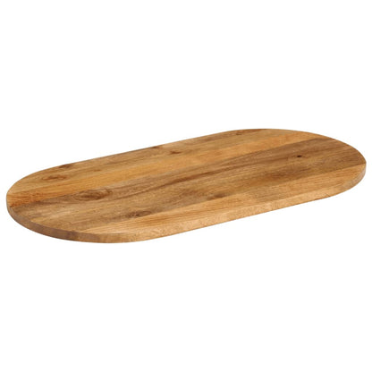 vidaXL Tischplatte 120x60x2,5 cm Oval Massivholz Mango