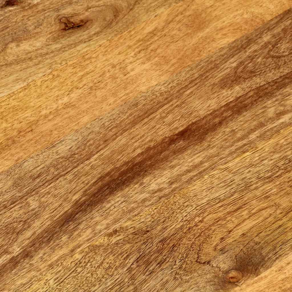 vidaXL Tischplatte 140x60x2,5 cm Oval Massivholz Mango