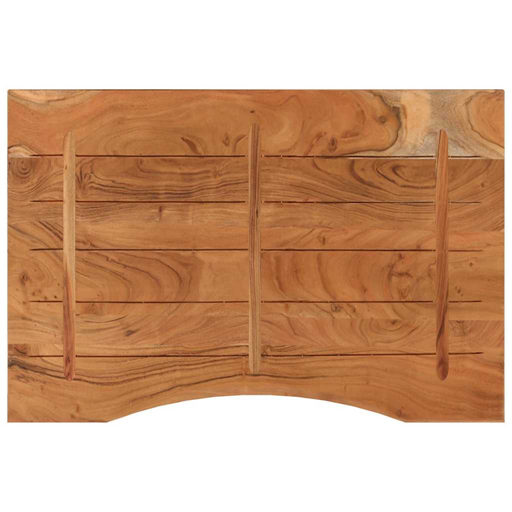 vidaXL Schreibtischplatte 80x60x2,5 cm Rechteckig Massivholz Akazie