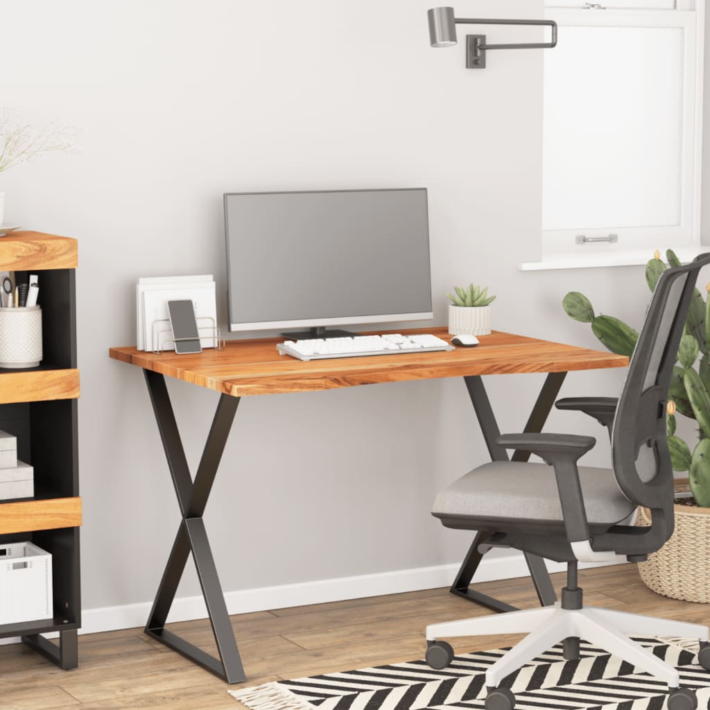 vidaXL Schreibtischplatte 110x80x2,5 cm Rechteckig Massivholz Akazie