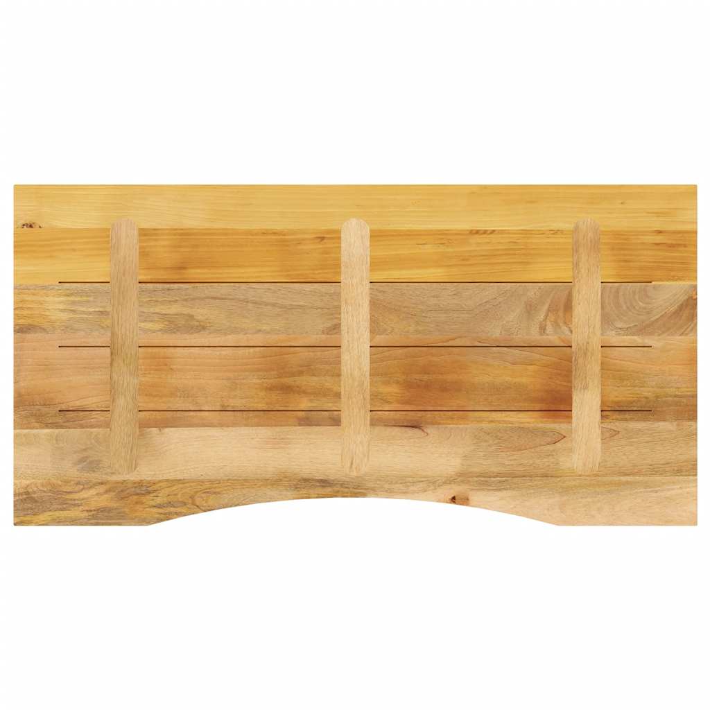 vidaXL Schreibtischplatte mit Aussparung 120x50x2,5cm Massivholz Mango