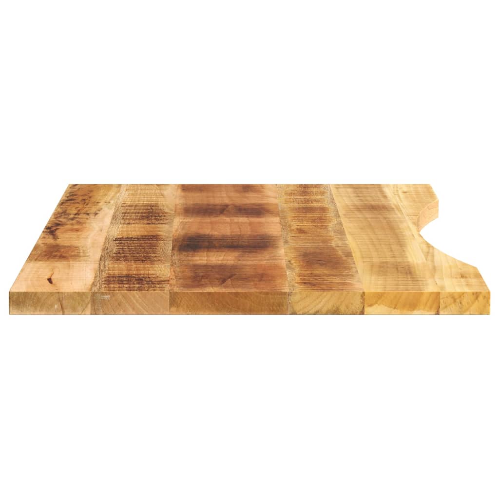 vidaXL Schreibtischplatte mit Aussparung 100x60x2,5cm Massivholz Mango