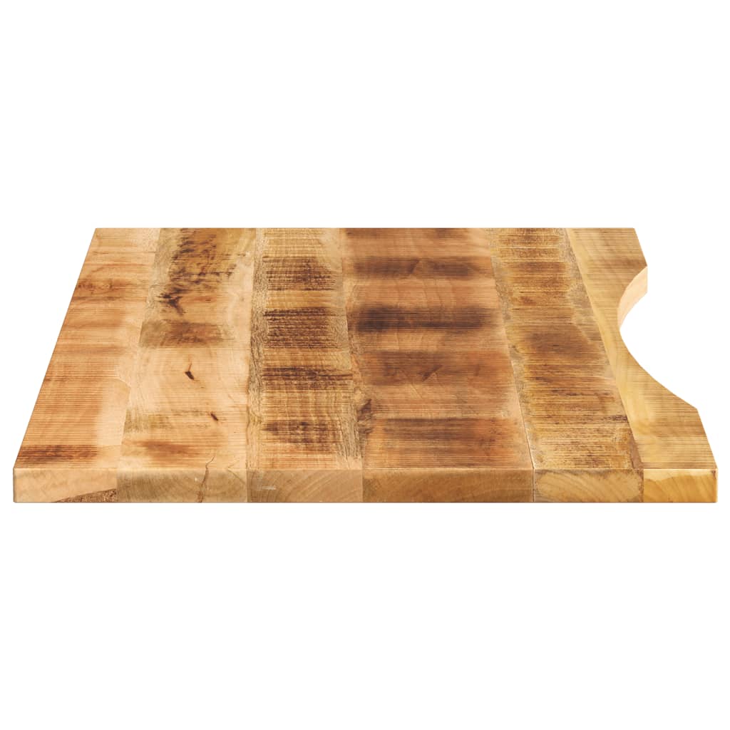 vidaXL Schreibtischplatte mit Aussparung 120x60x2,5cm Massivholz Mango