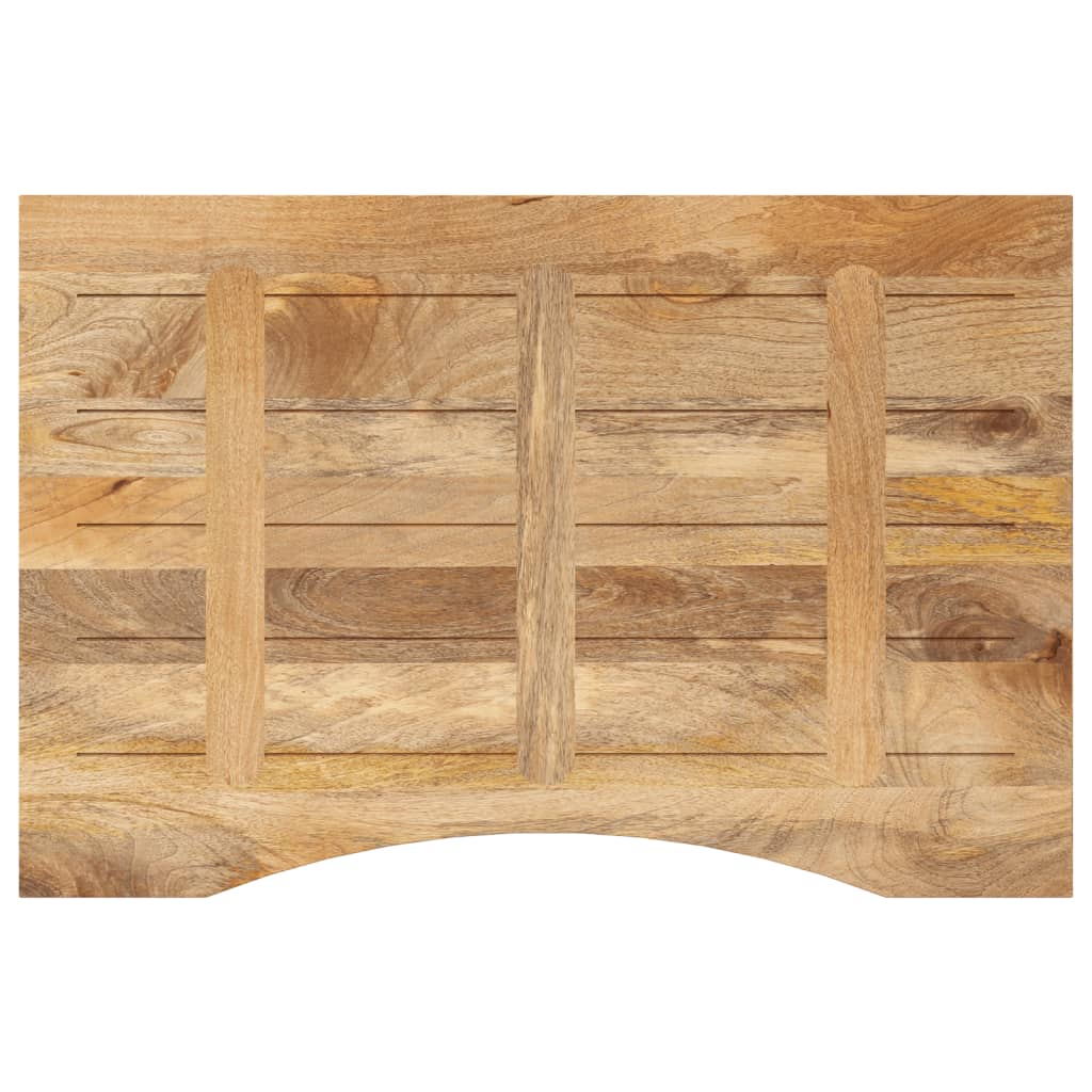 vidaXL Schreibtischplatte mit Aussparung 100x50x2,5cm Massivholz Mango