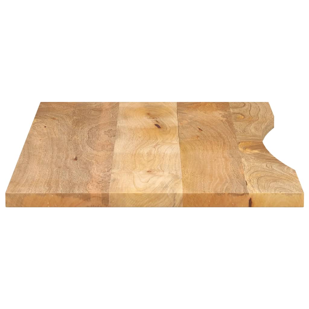 vidaXL Schreibtischplatte mit Aussparung 140x50x2,5cm Massivholz Mango