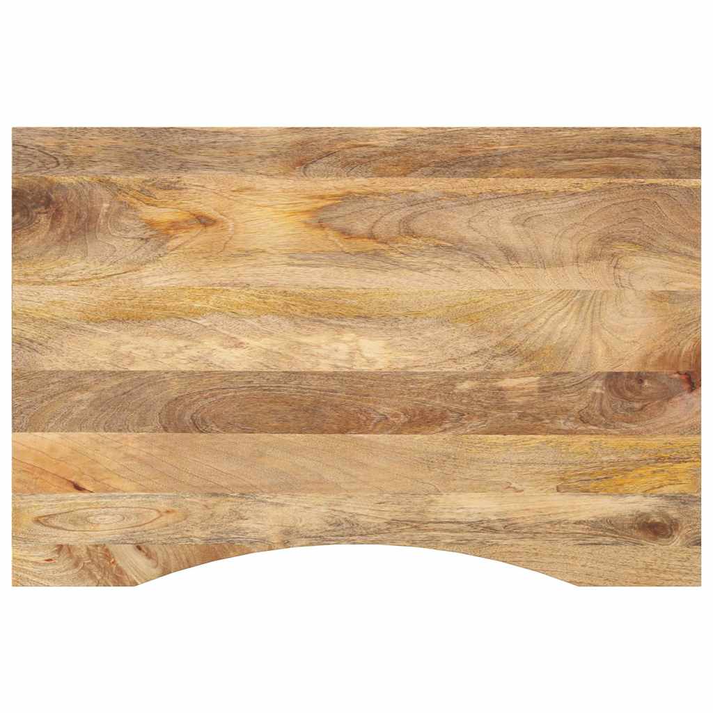 vidaXL Plateau de bureau avec découpe 100x60x2,5 cm Bois de manguier massif