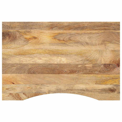 vidaXL Plateau de bureau avec découpe 100x60x2,5 cm Bois de manguier massif