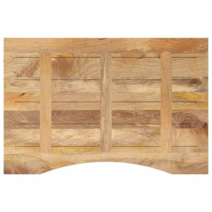 vidaXL Plateau de bureau avec découpe 100x60x2,5 cm Bois de manguier massif