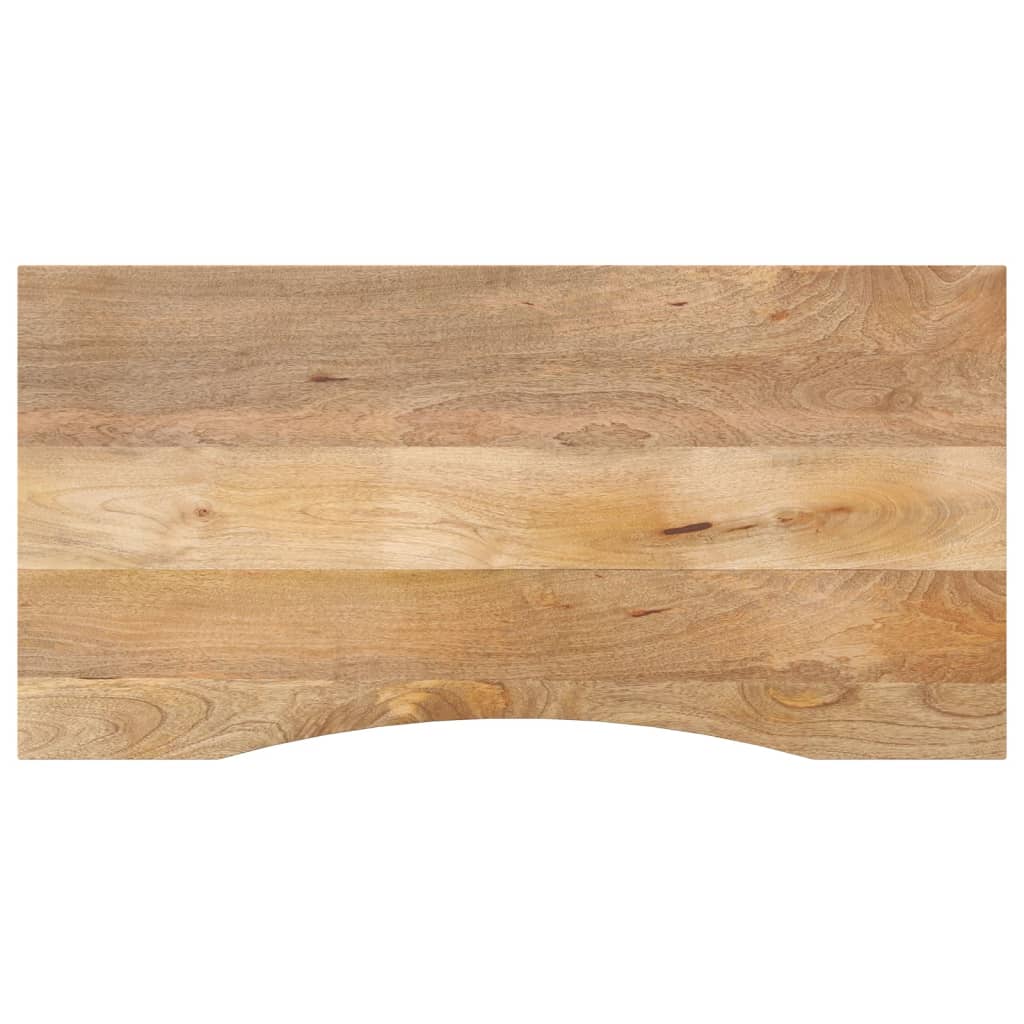 vidaXL Plateau de bureau avec découpe 110x60x2,5 cm Bois de manguier massif