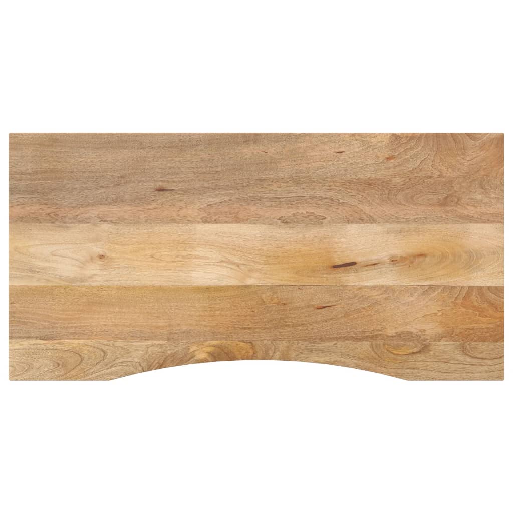 vidaXL Schreibtischplatte mit Aussparung 140x60x2,5cm Massivholz Mango