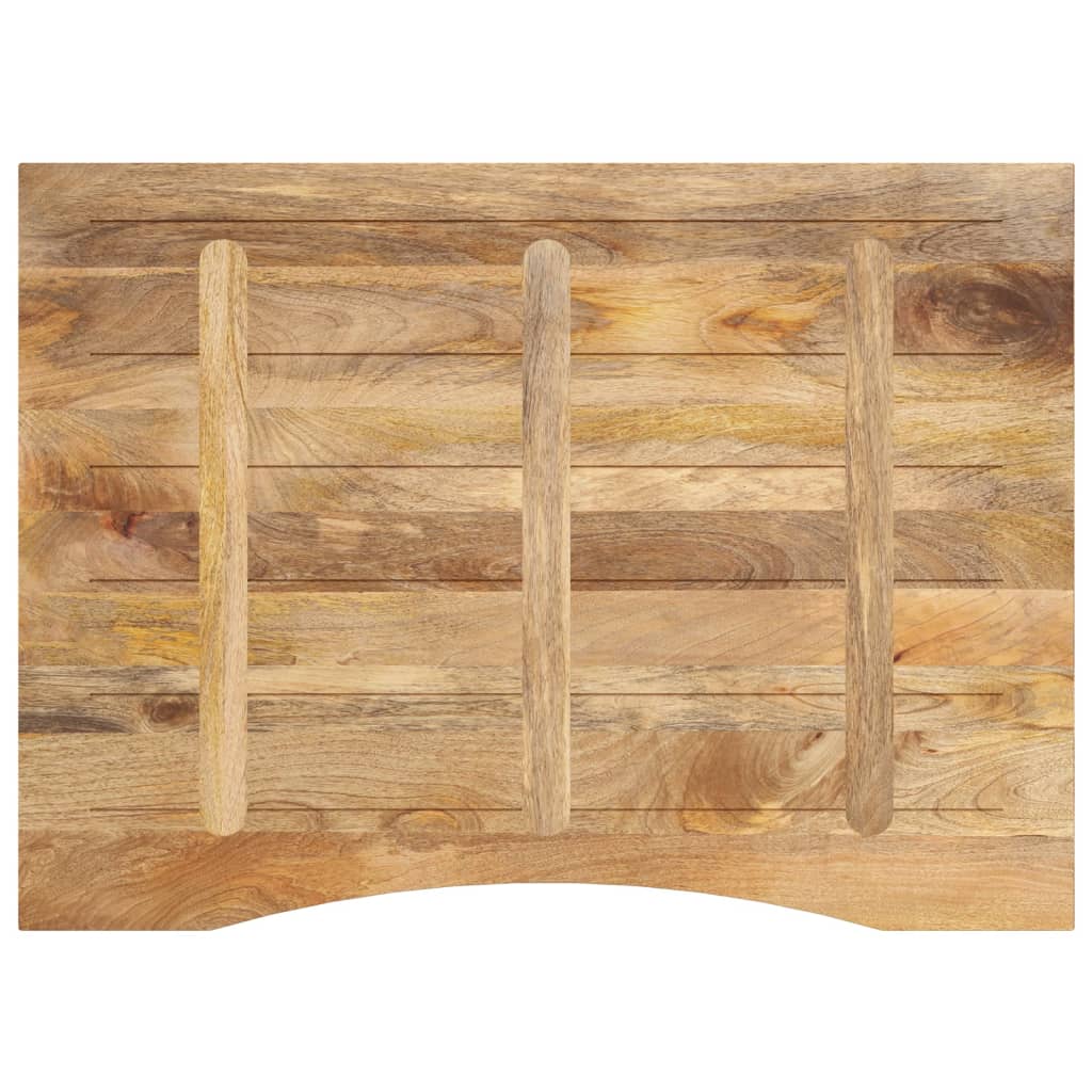 vidaXL Schreibtischplatte mit Aussparung 100x80x2,5cm Massivholz Mango