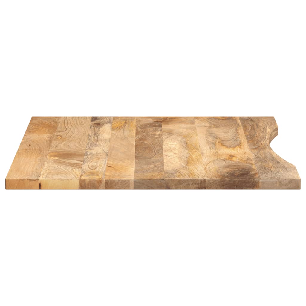 vidaXL Schreibtischplatte mit Aussparung 110x80x2,5cm Massivholz Mango